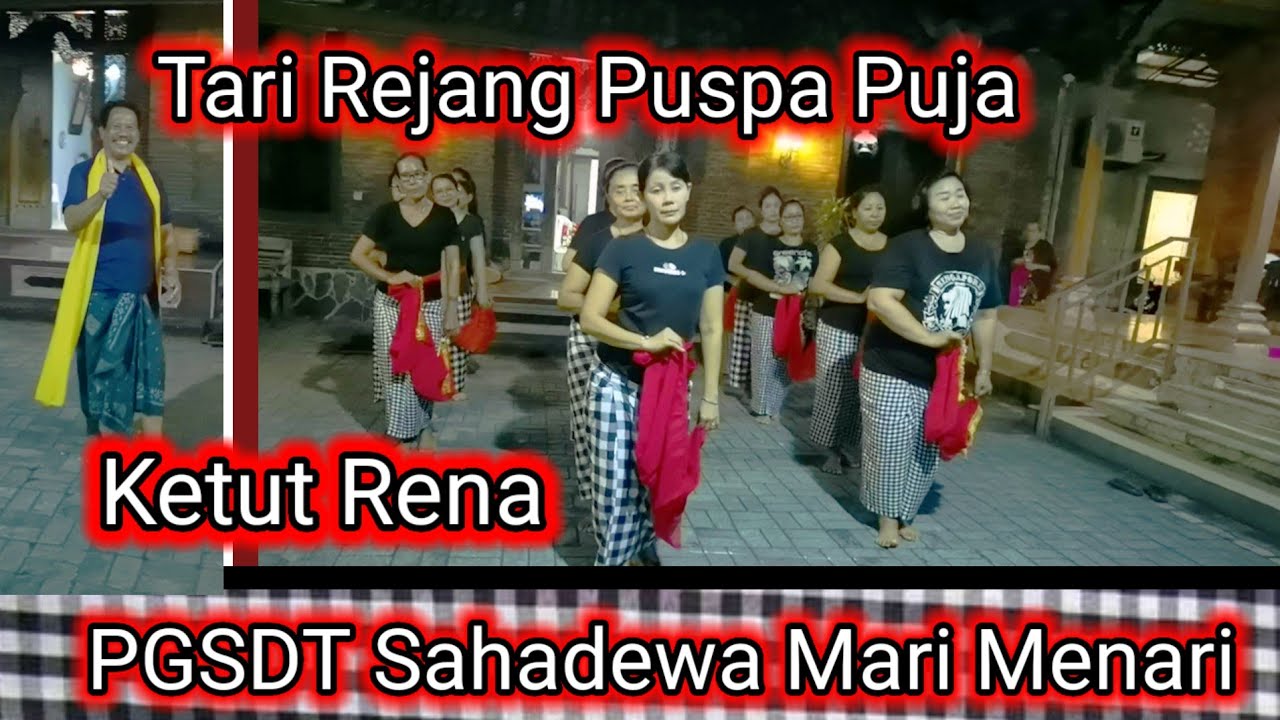 Denpasar.. Tari Rejang Puspa Puja.. Bersama Ketut Rena.. di PGSDT Sahadewa Mari Menari
