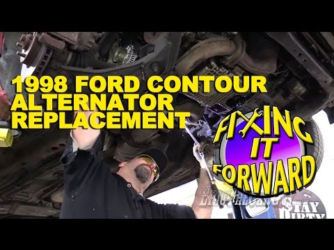 1998 Ford Contour Alternator Replacement #FixingItForward