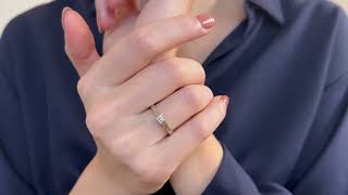 Vidéo: Solitaire Boucheron "Beloved" Platine Diamant brillant de 0,20 Cts . F /VVS. Taille 53. Full set de 2017.