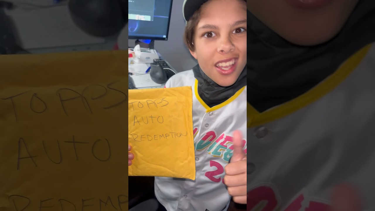 We pulled a Topps Redemption! 