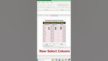Excel Vlookup formula Trick #excel #exceltips #exceltricks #viral #shorts