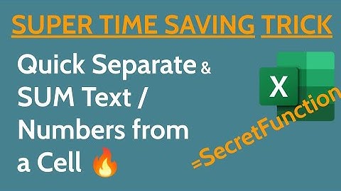 This Excel Trick Will Save You SO Much Time! | Quick Separate and SUM numbers from a Cell