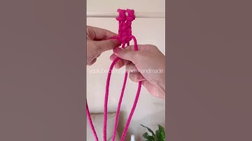 Macrame Pattern and Knot Tutorial for Beginners and Intermediate - Square Knot Variation