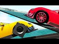 Round Wheels vs Square Wheels #3 - Beamng drive