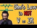 Why Ohm's Law is NOT V=IR - there's more to it! Resistance must be constant - Parth G Physics
