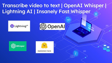 Transcribe video to text | OpenAI Whisper | Lightning AI | Insanely Fast Whisper