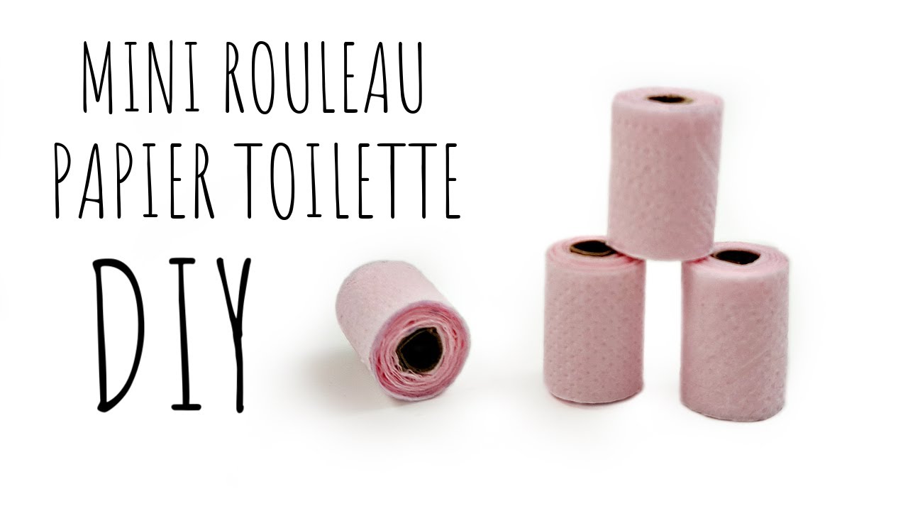 DIY ROULEAU DE PAPIER TOILETTE MINIATURE MAISON DE POUPÉE 