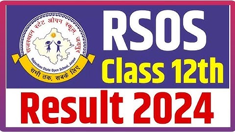 Rajasthan State Open School Results 2024 - How To Check Your Results