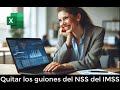 Quitar los guiones del NSS en Excel