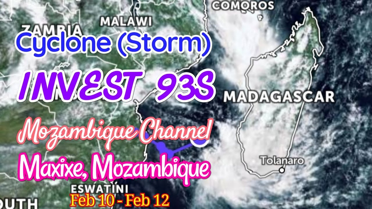 புயல் Cyclone (Storm) INVEST 93S | Feb 10, 3pm to Feb 12, 6pm | 2021.