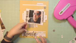 Felicity Jane Scrapbooking Process Video 8.5x11 Layout &quot;...FAMILY...&quot;