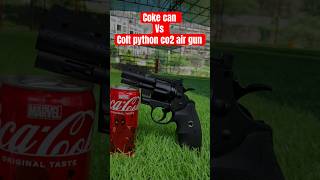 Colt python 357 co2 air revolver vs coke can #shootingtest #shootinggames #airgun #co2airgun