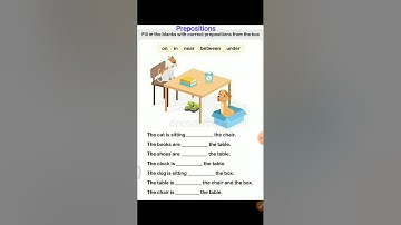 Class 2 English, Prepositions
