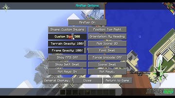 JourneyMap 4.1 - Custom Minimap Sizing (Victorian Theme)