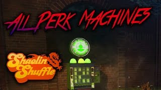 SHAOLIN SHUFFLE - ALL PERK MACHINE LOCATIONS WALKTHROUGH (Infinite Warfare Zombies)