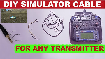 DIY Simulator Cable for any RC Transmitter| Diy FSi6 Simulator Cable  #rcsimulator #flysky-FS-i6