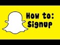 How to Sign Up For a Snapchat account on Android!