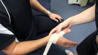 How to tape a thumb for sports - Presented by Pivotal Motion Physiotherapy screenshot 5