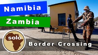 Crossing the Border from Namibia to Zambia at Katima Mulilo.