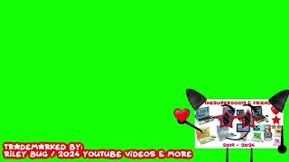Riley Bug / 2024 YouTube Videos & More's Brooklyn BloodPop Watermark (GREEN SCREEN) (FREE TO USE!)