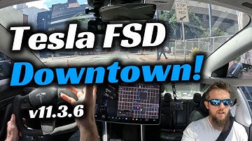 Tesla FSD: The Future of Urban Driving! | Downtown Shuffle 11.3.6