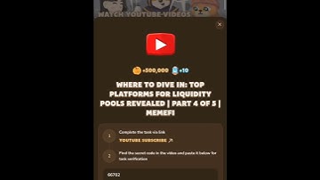 Where to Dive In: Top Platforms for Liquidity Pools   | Part 4 of 5 | MemeFi#new cod#new videos #