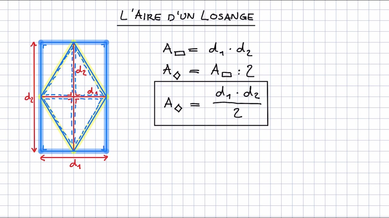 Comment Calculer L Aire D Un Losange