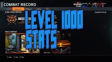 Black Ops 3 - LEVEL 1000 STATS, CLASSES