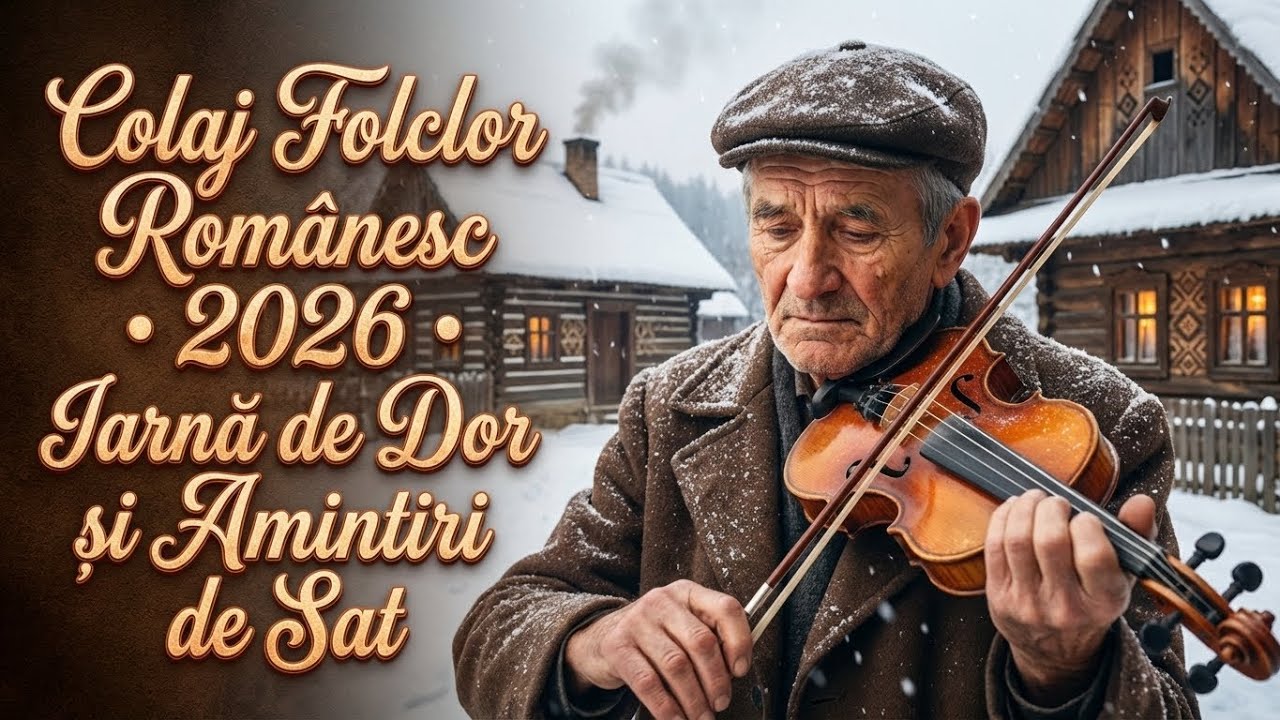 Colaj Folclor Românesc 2026 • Iarnă de Dor și Amintiri de Sat | Vioară + Acordeon | Folk-Pop Etno