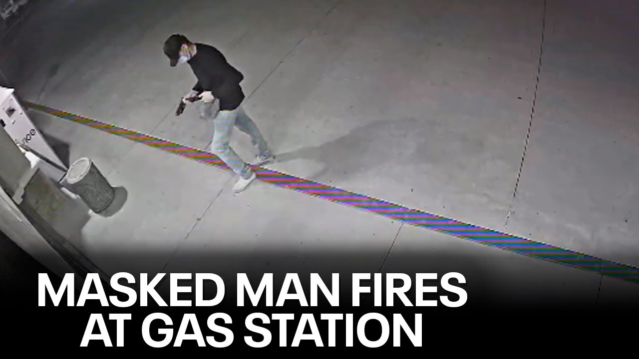 Police looking for masked man who fired at Gilbert gas station - YouTube