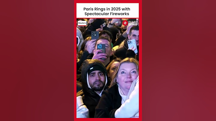 Parisians Welcome 2025 with Fireworks and Cheers at Arc de Triomphe