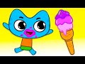 Canción de helado | Canciones para niños y niños divertidos | Kit and Kate - Nursery Rhymes Spanish