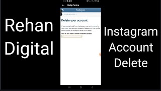 How to delete Instagram account