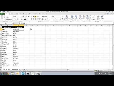 Video: How To Combine Text Of Cells In Excel