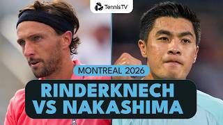 Arthur Rinderknech vs Brandon Nakashima | Montreal 2026 Match Highlights