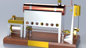 Solidworks Steam Engine Assembly Animation.