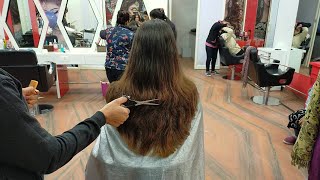 Advanced lazer with step haircut for long & thick hair for beginners//step by step (2020)