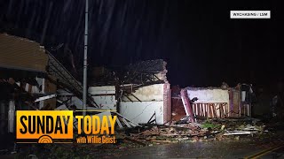 Twisters devastate Oklahoma town with rescue efforts underway