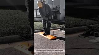 Power Drill Meets Asphalt: Precision Road Work in Action! #shorts