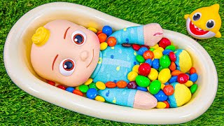 Magic Bathtub Full of Sweets with The Wheels On The Bus Songs For Babies and JoJo & Baby Shark Toy