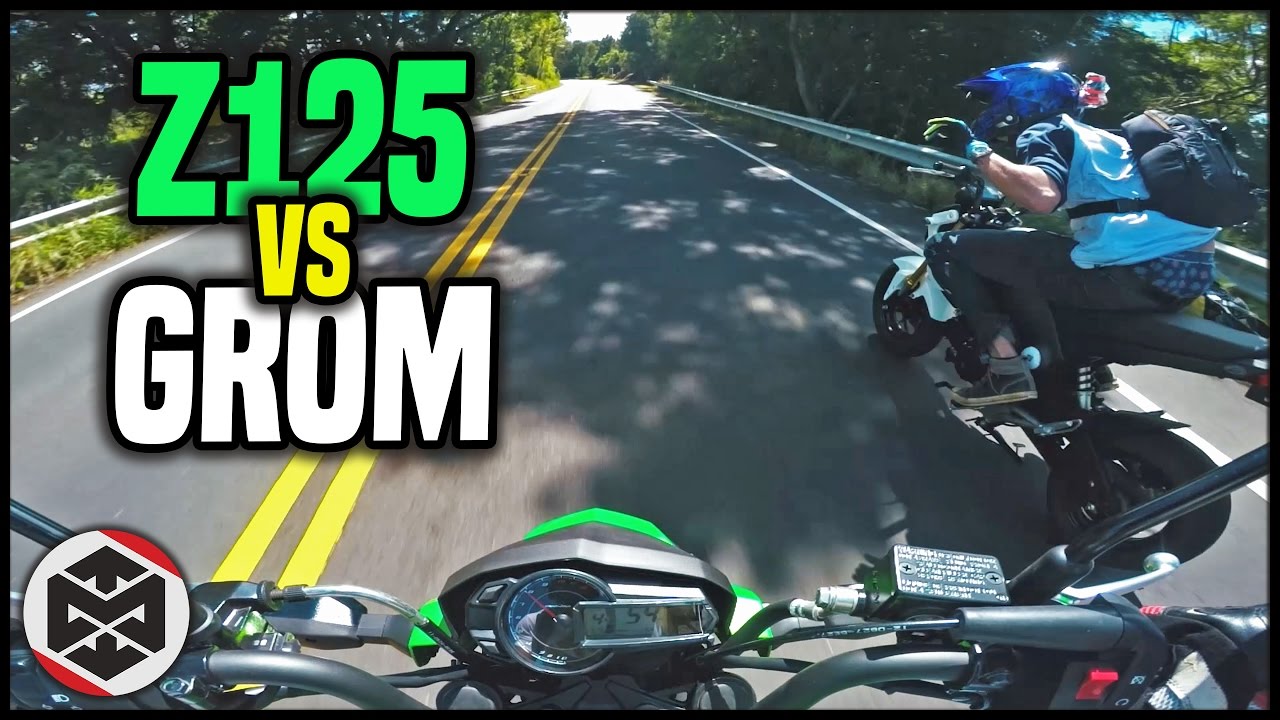 HE BEAT ME | First Ride - Kawasaki Z125 vs Grom