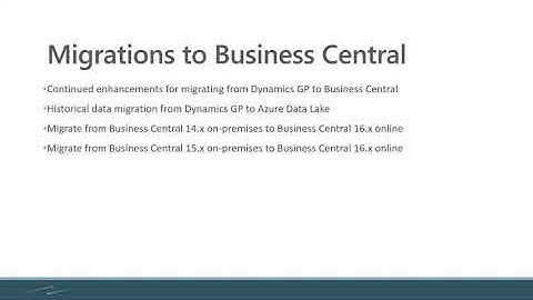 Dynamics 365 Business Central October 2020 Release – Migrations to Business Central