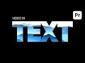 Video Inside Text Premiere Pro Tutorial