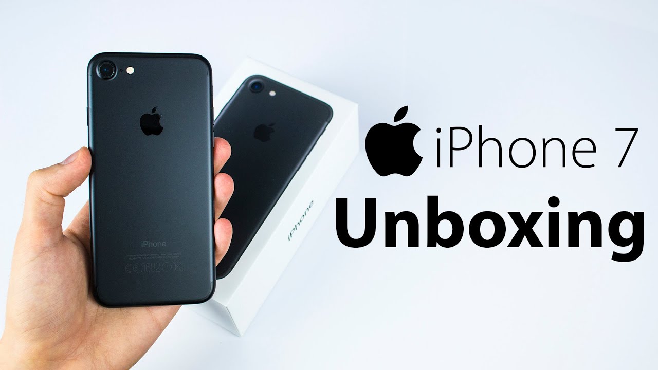 Continu Omgaan met Dialoog iPhone 7 - EPIC Unboxing & First Impressions! (Matte Black) - YouTube