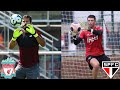 Treino de Alisson Becker vs Tiago Volpi ll São Paulo vs Liverpool