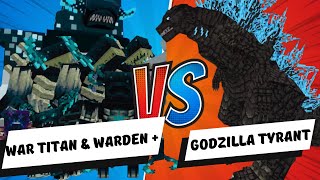 Godzilla Tyrant Vs Titan War & Warden + | minecraft addon