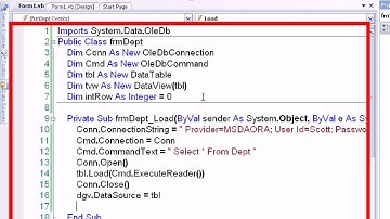 Course ADO NET Application VB NET+Oracle Database   Lesson3ShowData+Navigation