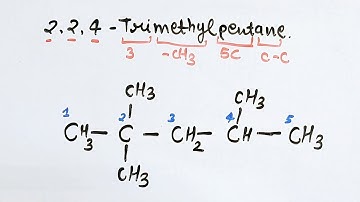 Write the structure for 2,2,4-trimethyl pentane l chemistry l