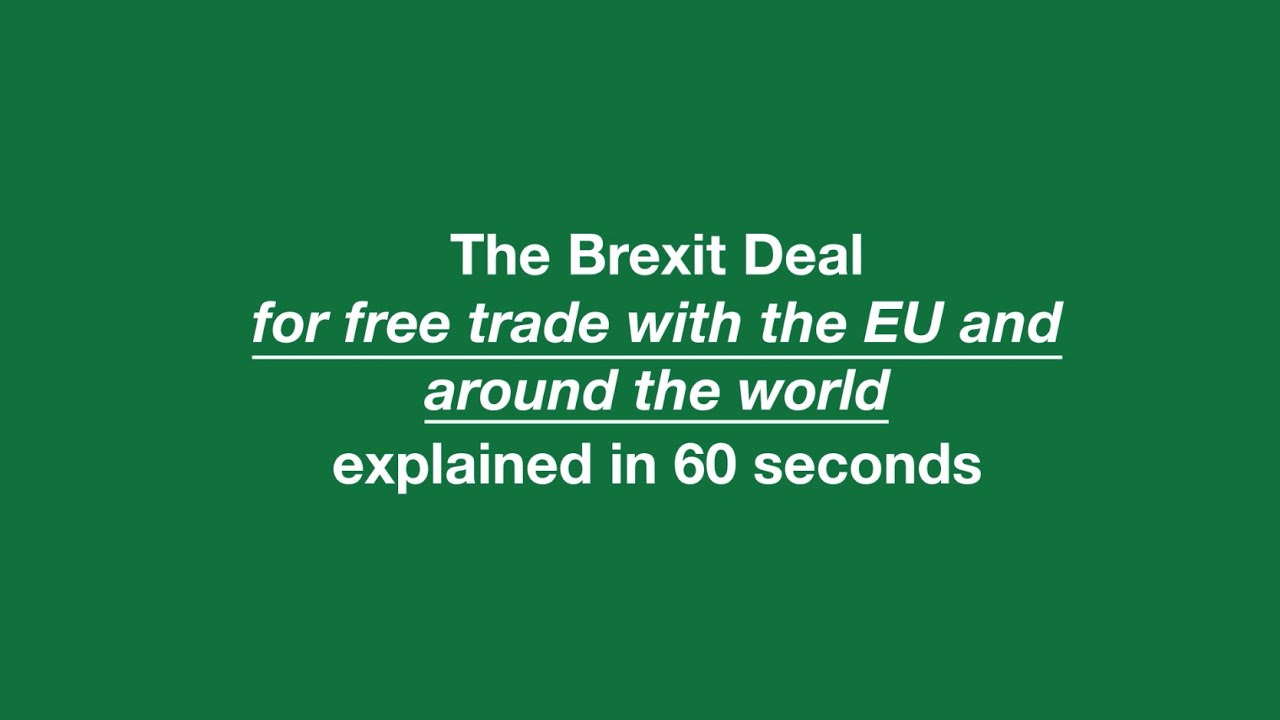 The Brexit Deal for free trade with the EU and around the world - explained in 60 seconds