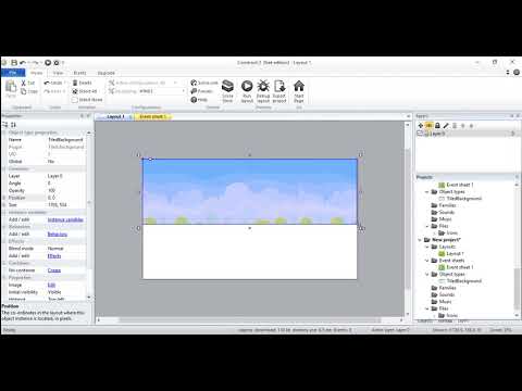 การสร้าง background (construct 2)